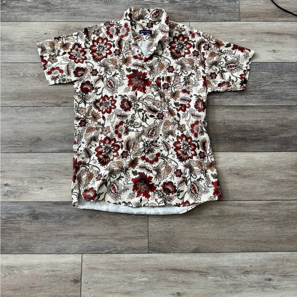 Floral Print Men's Shirt